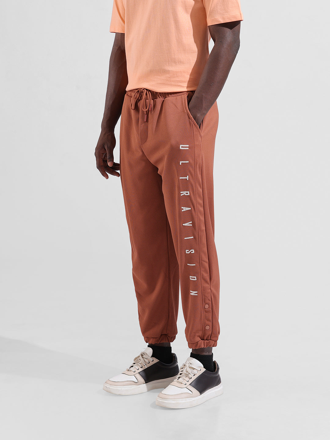 Men's Grey Relaxed Fit Street Joggers