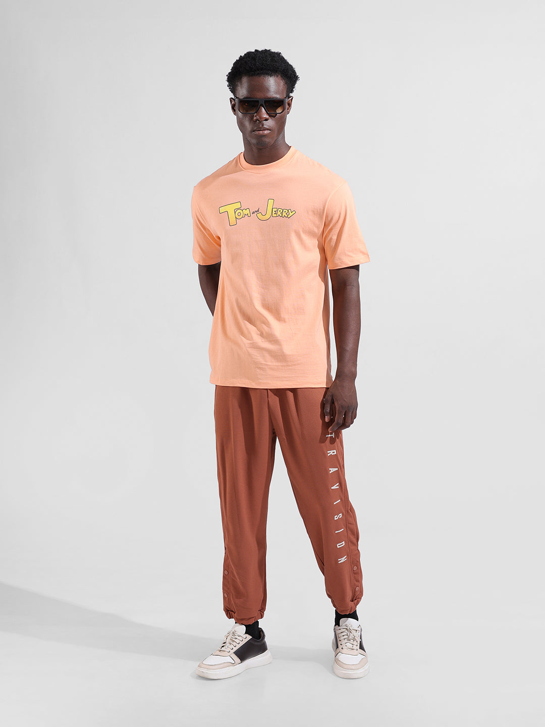 Men's Grey Relaxed Fit Street Joggers