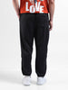 Men's Black Relaxed Fit Street Joggers