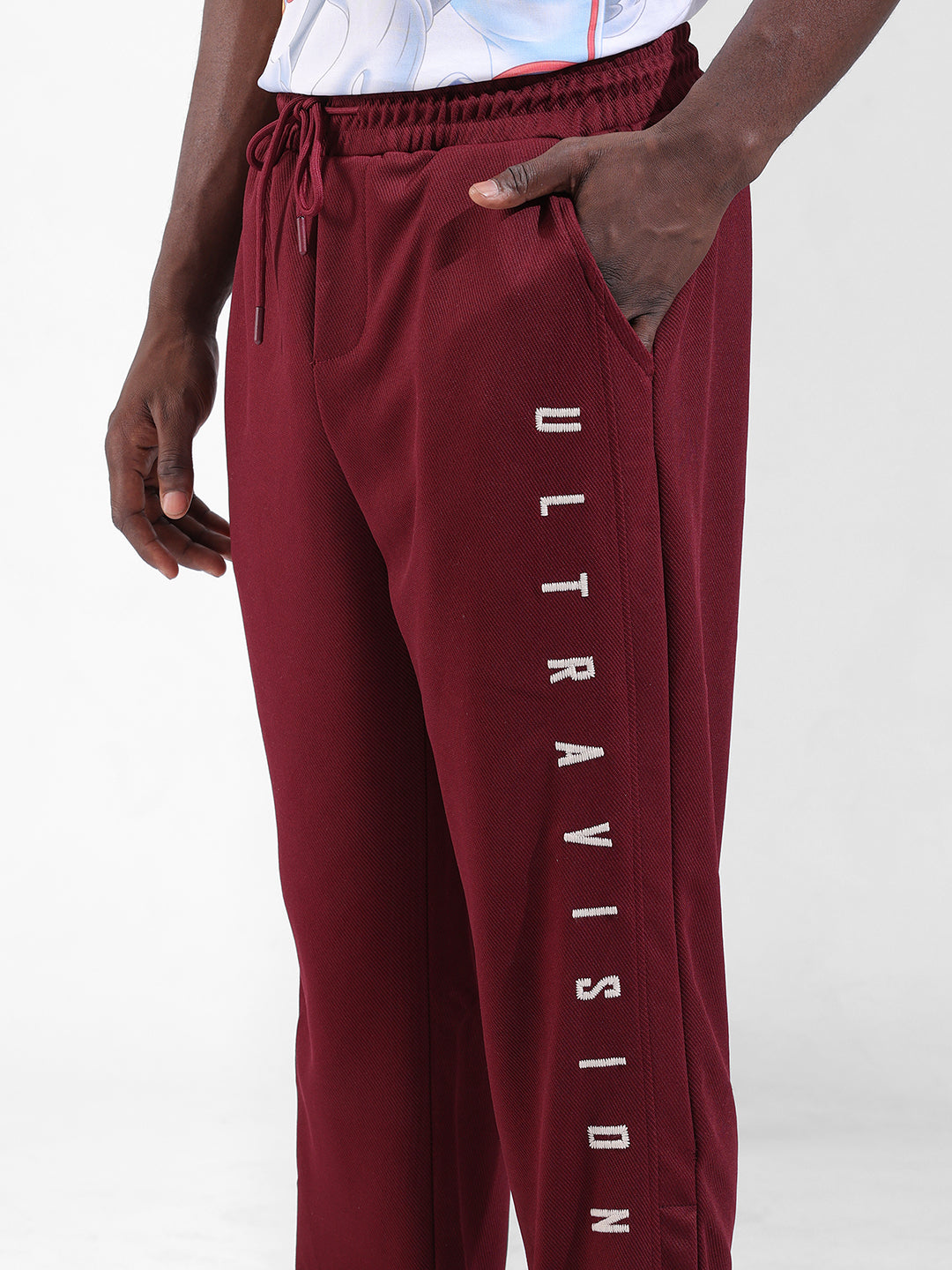 Men's Purple Relaxed Fit Street Joggers