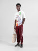 Men's Purple Relaxed Fit Street Joggers