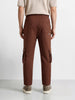 Men's Brown Relaxed Fit Solid Street Wear Joggers