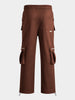 Men's Brown Relaxed Fit Solid Street Wear Joggers