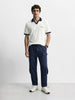 Men's Navy Blue Relaxed Fit Solid Street Wear Joggers