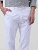 Men's White Regular Fit Casual Chinos