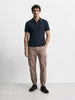 Men's Brown Relaxed Fit Solid Utility Cargo