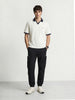 Men's Black Relaxed Fit Solid Utility Cargo