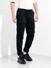 Men's Black Relaxed Fit Solid Utility Cargo