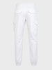 Men's White Regular Fit Solid Utility Cargo