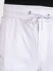 Men's White Regular Fit Solid Utility Cargo