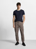 Men's Brown Regular Fit Solid Utility Cargo