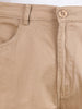 Men's Khaki Relaxed Fit Solid Utility Cargo