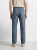 Men's Silver Relaxed Fit Solid Utility Cargo