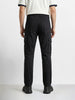 Men's Black Relaxed Fit Solid Utility Cargo