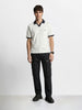 Men's Black Relaxed Fit Solid Utility Cargo