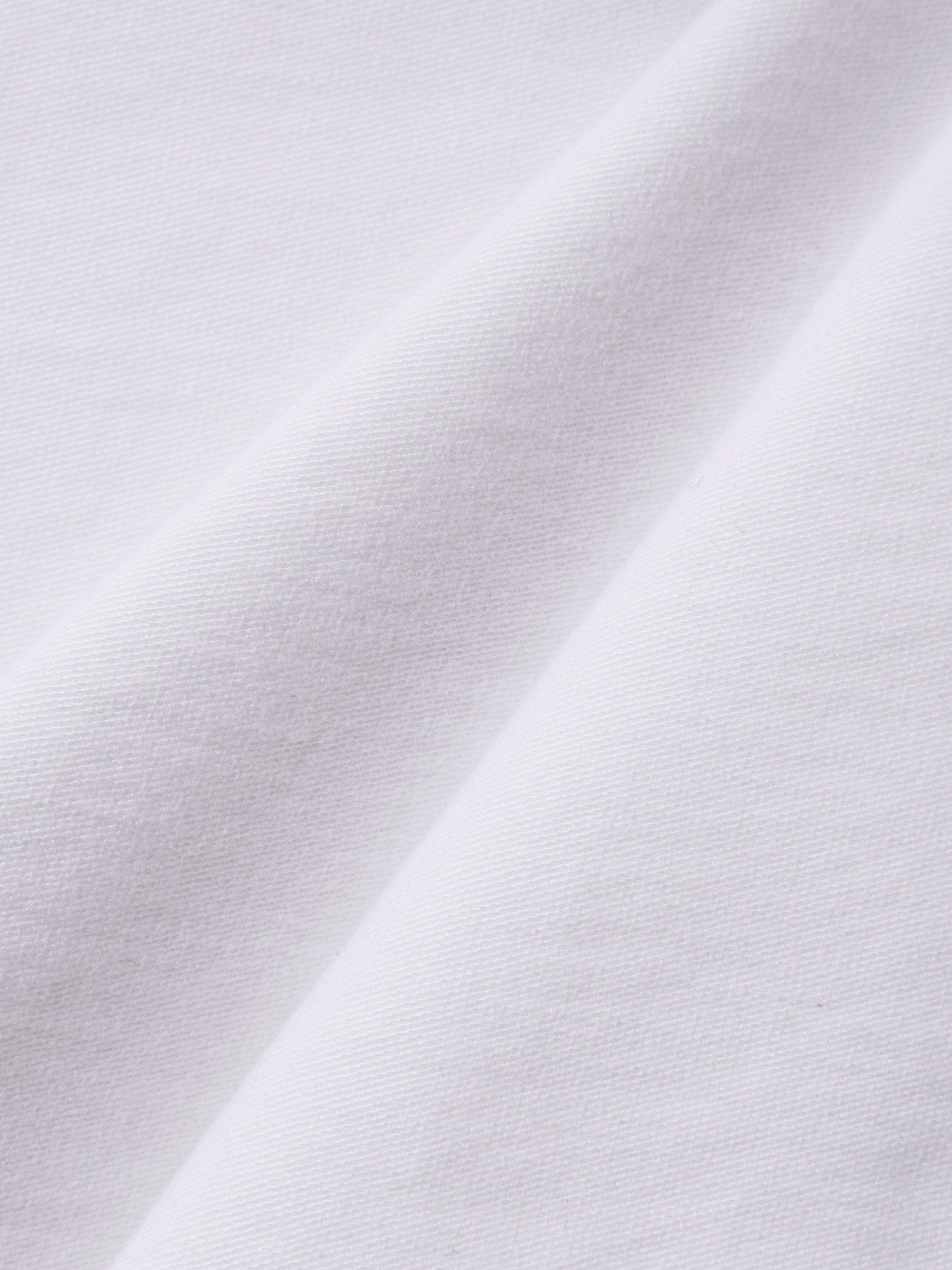 Men's White Relaxed Fit Solid Utility Cargo