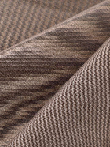 Men's Brown Relaxed Fit Solid Utility Cargo