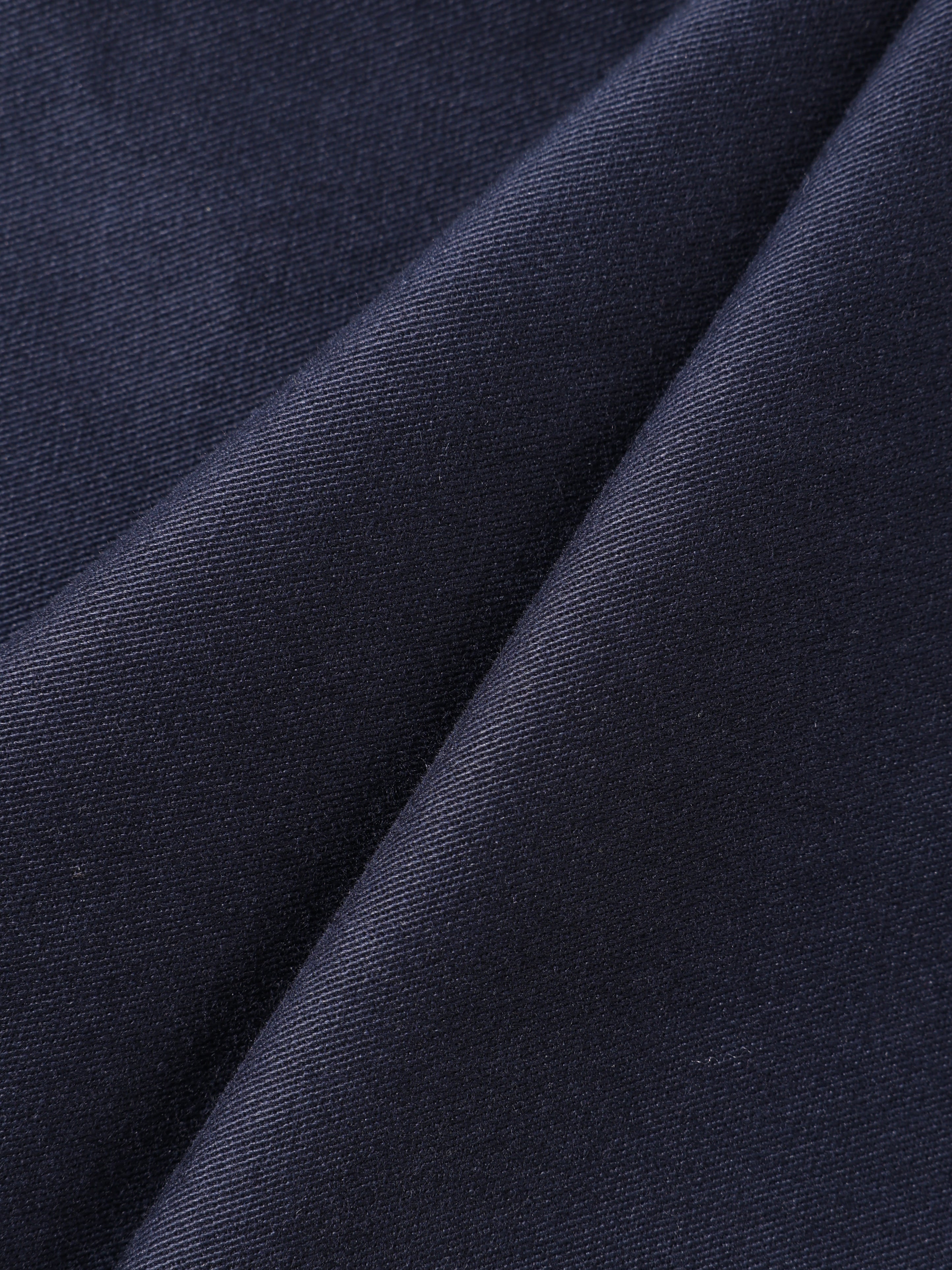 Men's Blue Relaxed Fit Solid Utility Cargo