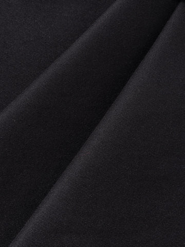 Men's Black Relaxed Fit Solid Utility Cargo