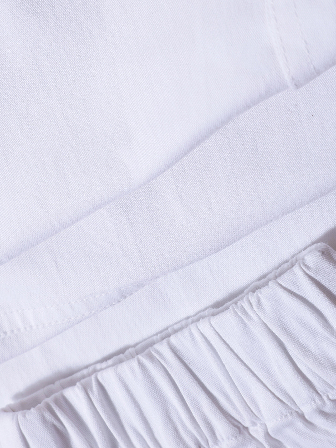 Men's White Regular Fit Solid Utility Cargo