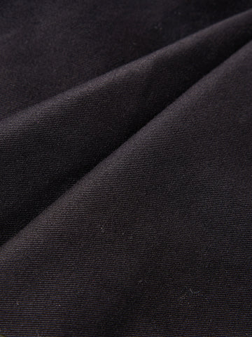 Men's Black Regular Fit Solid Utility Cargo