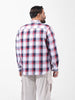 Men's White Regular Fit Checked Casual Shirt