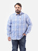 Men's Light Blue Regular Fit Checked Casual Shirt