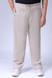 Men's Beige Relaxed Fit City Dressing Joggers