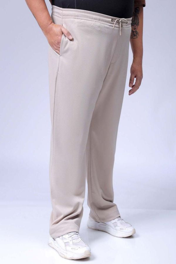 Men's Beige Relaxed Fit City Dressing Joggers