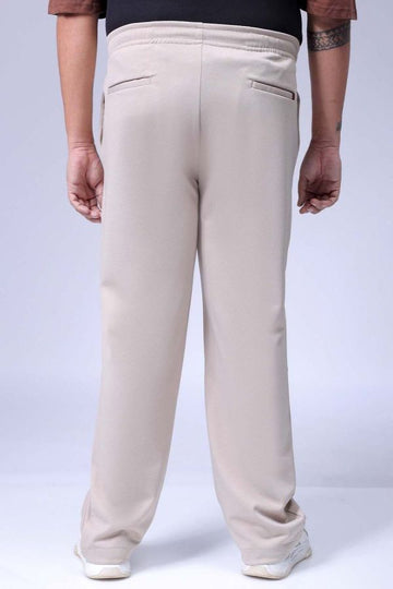 Men's Beige Relaxed Fit City Dressing Joggers