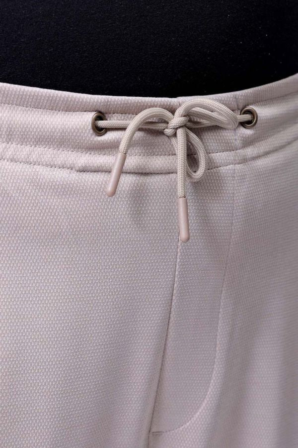 Men's Beige Relaxed Fit City Dressing Joggers
