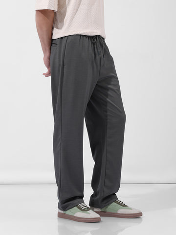 Men's Earthy Green Relaxed Fit Solid Casual Joggers