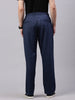Men's English Blue Relaxed Fit Solid Casual Joggers