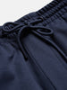 Men's English Blue Relaxed Fit Solid Casual Joggers