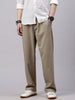 Men's Doeskin Relaxed Fit Solid Casual Joggers