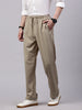 Men's Doeskin Relaxed Fit Solid Casual Joggers