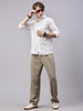Men's Doeskin Relaxed Fit Solid Casual Joggers
