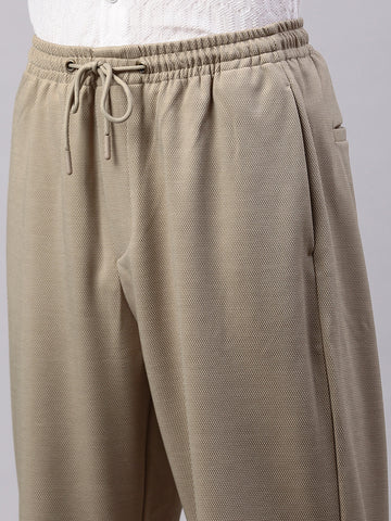 Men's Doeskin Relaxed Fit Solid Casual Joggers