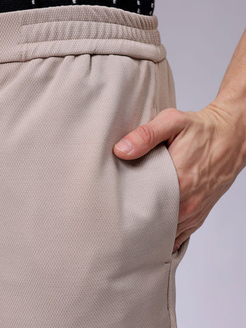 Men's Beige Regular Fit Casual Chinos