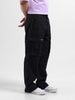Men's Black Relaxed Fit Utility Cargo