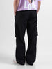 Men's Black Relaxed Fit Utility Cargo