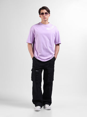 Men's Black Relaxed Fit Utility Cargo