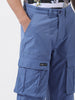 Men's Blue Relaxed Fit Utility Cargo