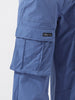 Men's Blue Relaxed Fit Utility Cargo