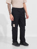 Men's Black Relaxed Fit Textured Utility Cargo