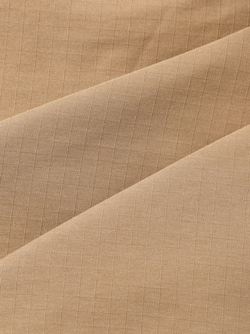 Men's Khaki Relaxed Fit Textured Utility Cargo