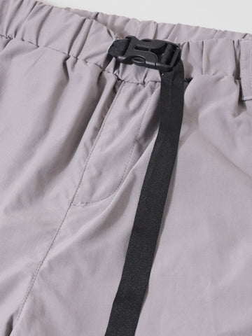 Men's Grey Relaxed Fit Textured Utility Cargo