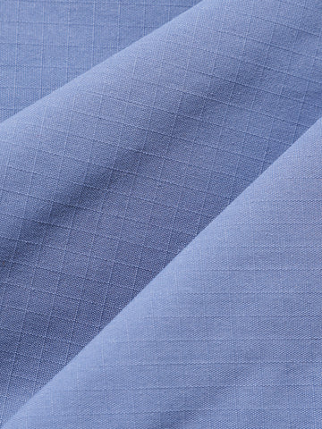 Men's Blue Relaxed Fit Textured Utility Cargo