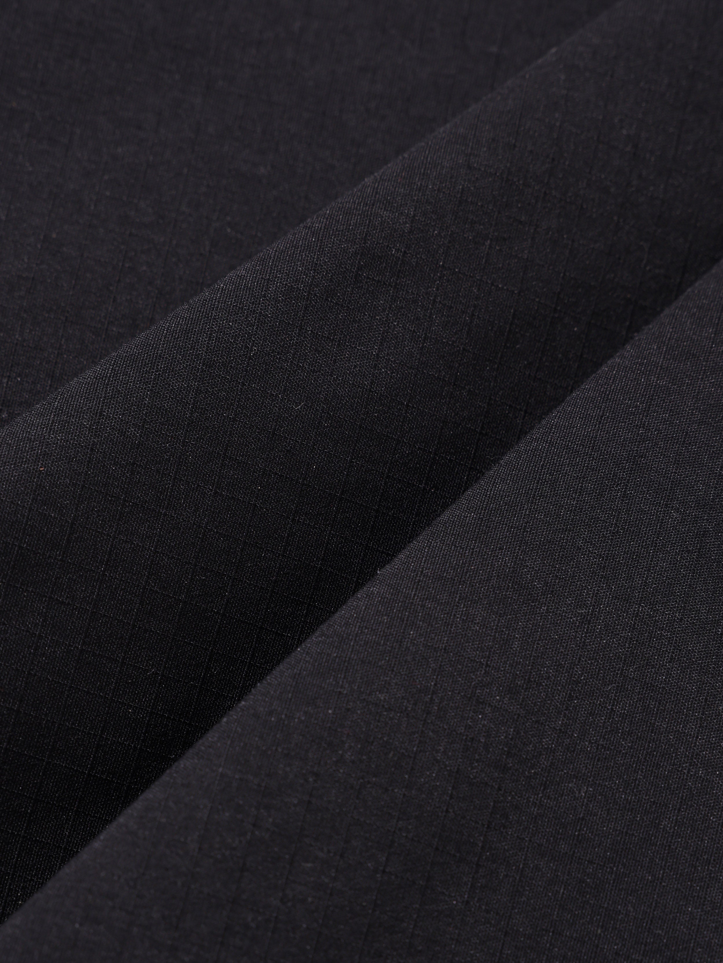 Men's Black Baggy Fit Textured Utility Joggers