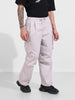 Men's Grey Baggy Fit Textured Utility Joggers